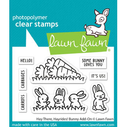 Lawn Fawn - Clear Stamps - Hay There, Hayrides! Bunny Add-On LF3357