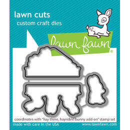 Lawn Fawn Dies - Hay There, Hayrides! Bunny Add-On LF3358