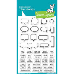 Lawn Fawn - Clear Stamps - All the Speech Bubbles LF3359