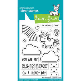 Lawn Fawn - Clear Stamps - My Rainbow LF3362