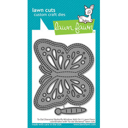 Lawn Fawn Dies - Ta-Da! Diorama! Butterfly Window Add-On LF3370