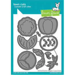 Lawn Fawn Dies - Stitched Garden Veggies LF3373