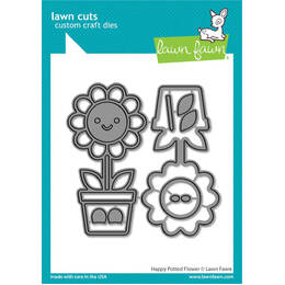 Lawn Fawn Dies - Happy Potted Flower LF3381