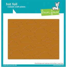 Lawn Fawn Hot Foil Plate - Cloud Background: Landscape LF3388