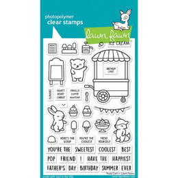 Lawn Fawn - Clear Stamps - Treat Cart LF3408