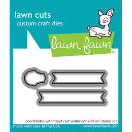 Lawn Fawn Dies - Treat Cart Sentiment Add-On LF3414