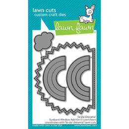 Lawn Fawn Dies - Ta-Da! Diorama! Sunburst Window Add-On LF3435