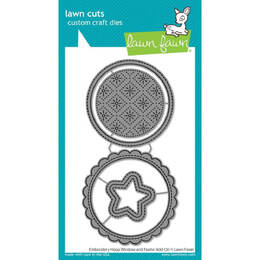 Lawn Fawn Dies - Embroidery Hoop Window and Frame Add-On LF3443