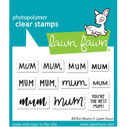 Lawn Fawn - Clear Stamps - All the Mums LF3457
