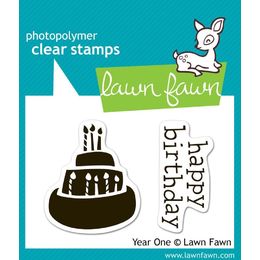 Lawn Fawn - Clear Stamps - Year One LF346
