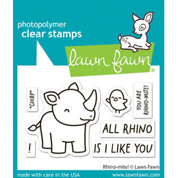 Lawn Fawn - Clear Stamps - Rhino-mite! LF3593