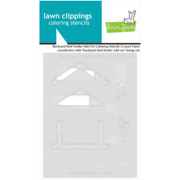 Lawn Fawn Coloring Stencils - Backyard Bird Feeder Add-On LF3712