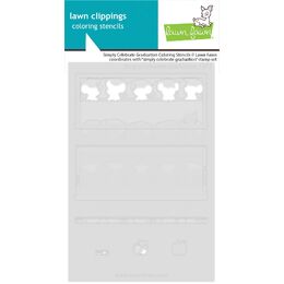 Lawn Fawn Coloring Stencils - Simply Celebrate Graduation LF3718