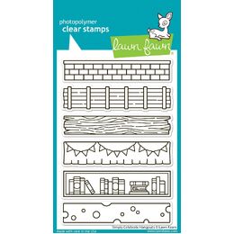 Lawn Fawn - Clear Stamps - Simply Celebrate Hangouts LF3719