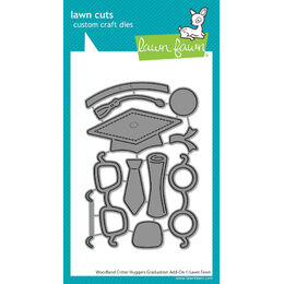 Lawn Fawn Dies - Woodland Critter Huggers Graduation Add-On LF3728