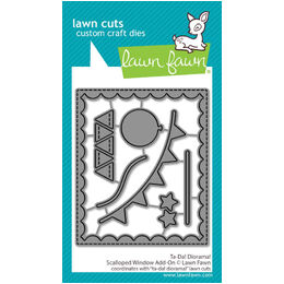 Lawn Fawn Dies - Ta-Da! Diorama! Scalloped Window Add-On LF3729