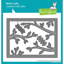 Lawn Fawn Dies - Tree Branches Backdrop: Landscape LF3733