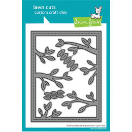 Lawn Fawn Dies - Tree Branches Backdrop: Portrait LF3734