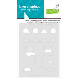 Lawn Fawn Coloring Stencils - Simply Celebrate Teachers LF3742