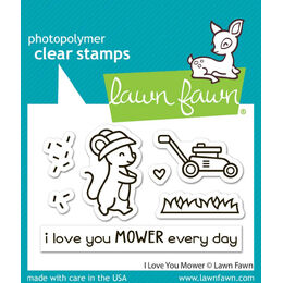 Lawn Fawn - Clear Stamps - I Love You Mower LF3750