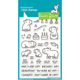 Lawn Fawn - Clear Stamps - Capybaras! LF3764