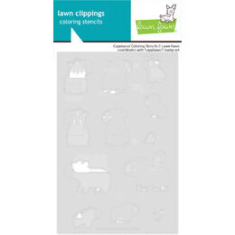 Lawn Fawn Coloring Stencils - Capybaras! LF3766