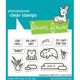 Lawn Fawn - Clear Stamps - Capybaras! Add-On LF3767