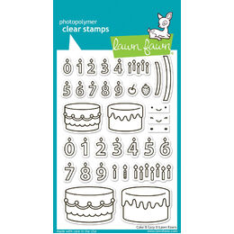 Lawn Fawn - Clear Stamps - Cake It Easy LF3770
