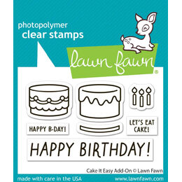 Lawn Fawn - Clear Stamps - Cake It Easy Add-On LF3773