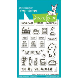 Lawn Fawn - Clear Stamps - Treat Cart Add-On: Tacos LF3777