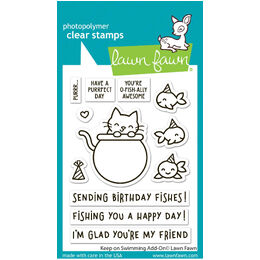 Lawn Fawn - Clear Stamps - Keep on Swimming Add-On LF3784