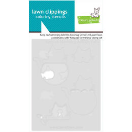 Lawn Fawn Coloring Stencils - Keep on Swimming Add-On LF3786