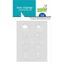 Lawn Fawn Coloring Stencils - Shello, Friend LF3791