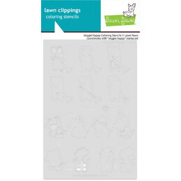 Lawn Fawn Stencils - Veggie Happy LF3794