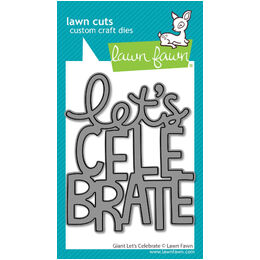 Lawn Fawn Dies - Giant Let's Celebrate LF3812