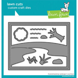 Lawn Fawn Dies - Riverside Backdrop: Landscape LF3815