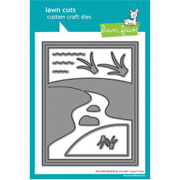 Lawn Fawn Dies - Riverside Backdrop: Portrait LF3816