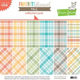 Lawn Fawn 12x12 Paper Pack - Favorite Flannel Fall LF3831
