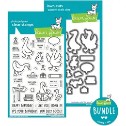 Lawn Fawn Silly Goose! (stamp+die bundle)