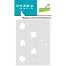Lawn Fawn Coloring Stencils - Simply Celebrate Squirrels LF3883