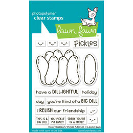 Lawn Fawn - Clear Stamps - How You Bean? Pickle Add-On LF3907