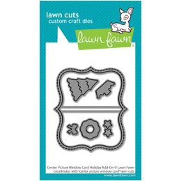 Lawn Fawn Dies - Center Picture Window Card Holiday Add-On LF3918