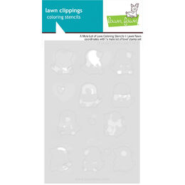 Lawn Fawn Coloring Stencils -  A Mole Lot of Love LF3944