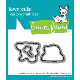 Lawn Fawn Dies - A Mole Lot of Love Add-On LF3946