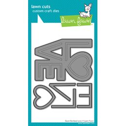 Lawn Fawn Dies - Giant Outlined Love LF3960