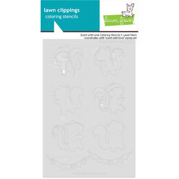 Lawn Fawn Coloring Stencils - Scent with Love LF3968
