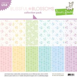 Lawn Fawn 12x12 Paper Pack - Blissful Blossoms LF4010