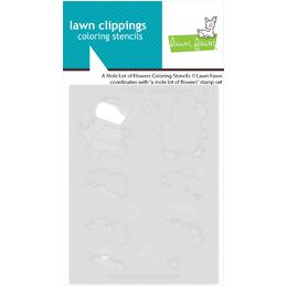 Lawn Fawn Coloring Stencils - A Mole Lot of Flowers LF4033
