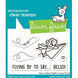 Lawn Fawn - Clear Stamps - Have a Mice Flight LF4040