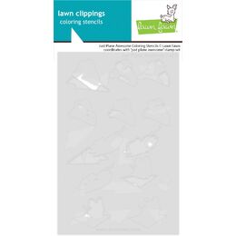 Lawn Fawn Coloring Stencils - Just Plane Awesome LF4056